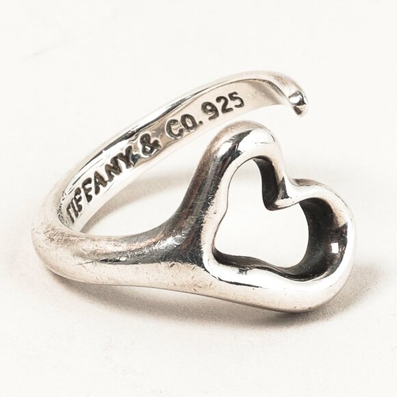 Tiffany & Co. Elsa Peretti Open Heart Sterling Silver Ring - Picture 3 of 4